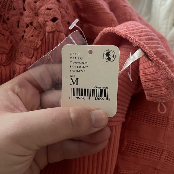 FREE PEOPLE x Revolve Coral Short Sleeve Open Back Maxi Dress Medium NWT - Picture 6 of 6